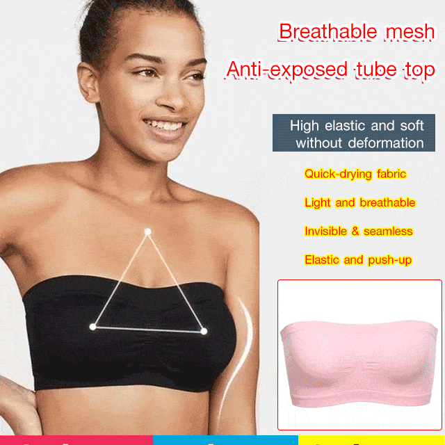Breathable meshAnti-exposed tube top