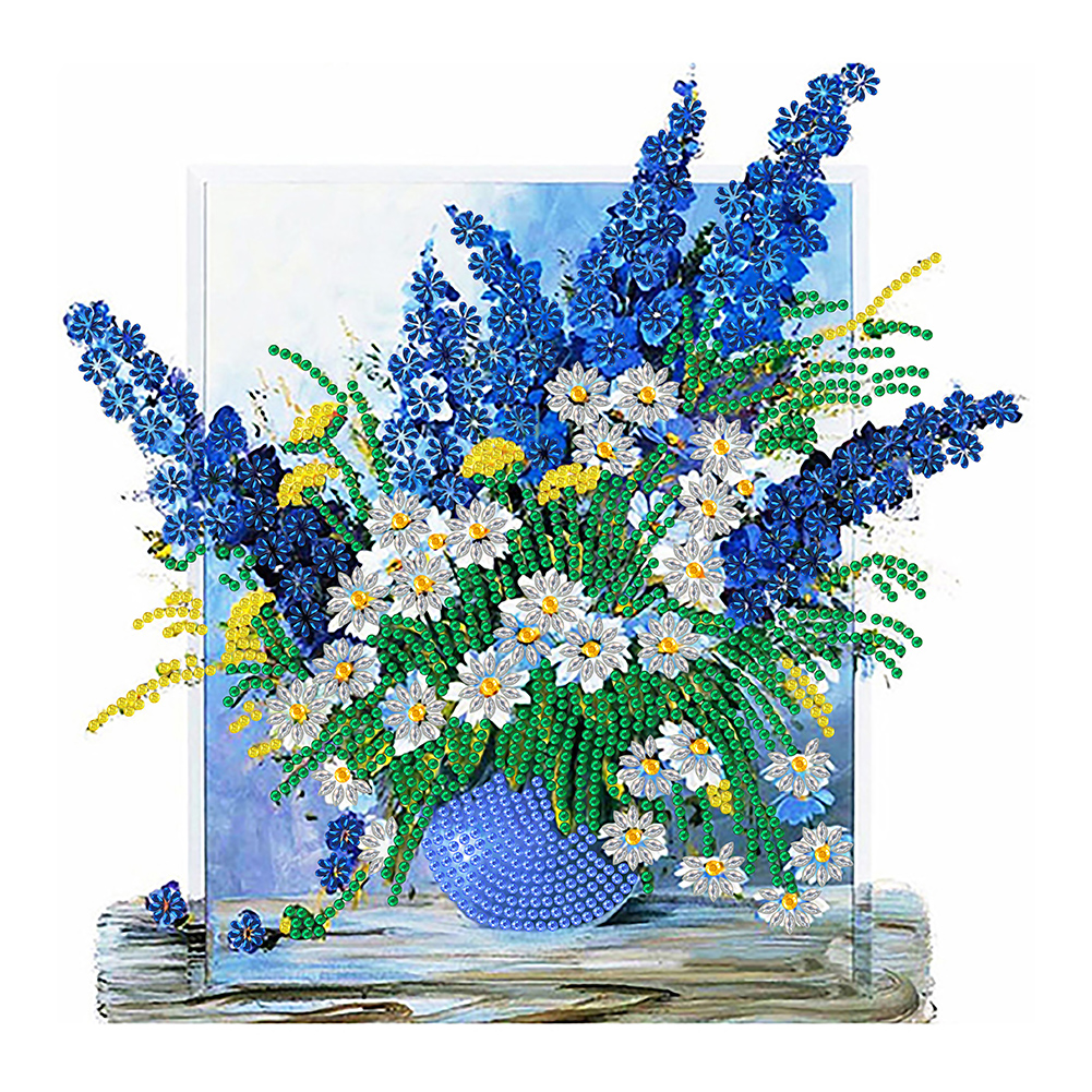 Colorful Vase 30*30CM(Canvas) Special Shaped Drill Diamond Painting gbfke