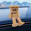 Shaking Wooden Man Figurine Handmade Car Ornaments Action Figure Creative Gifts