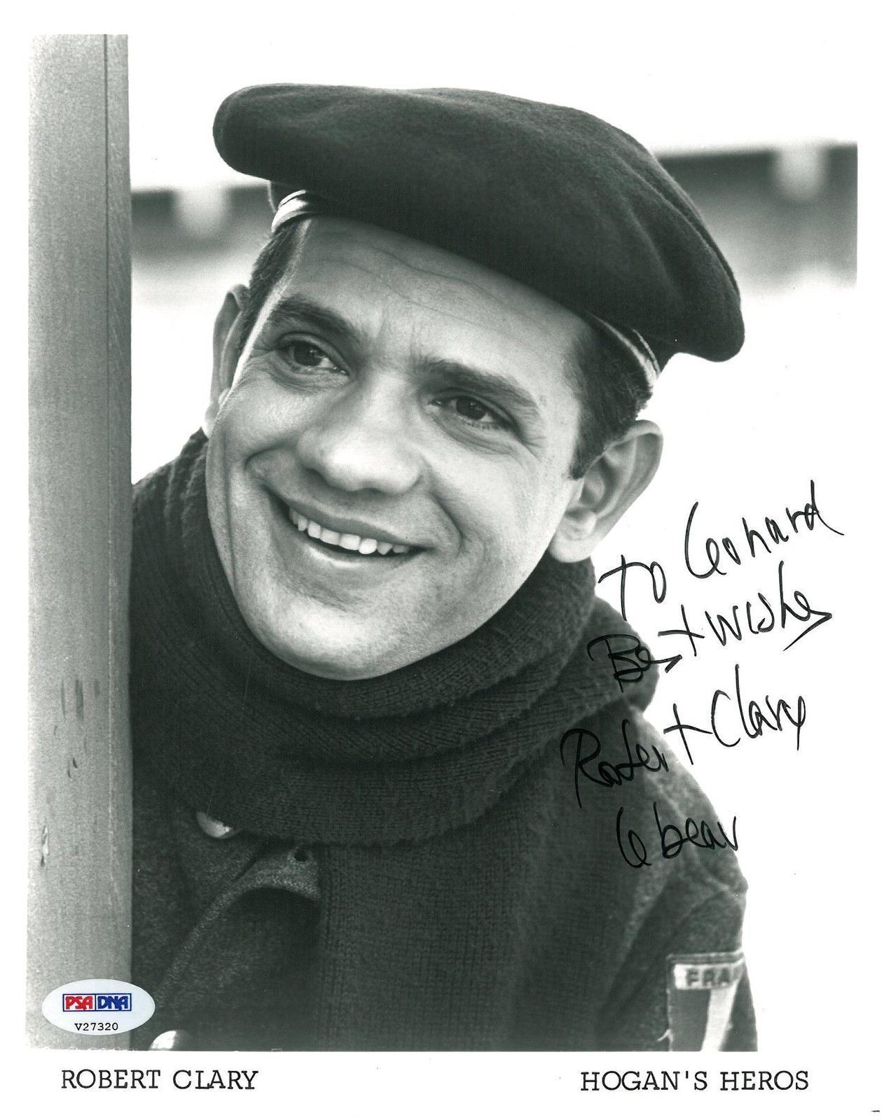 Robert Clary Signed Authentic Autographed 8x10 Photo Poster painting (PSA/DNA) #V27320