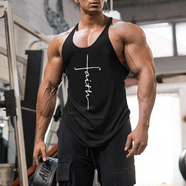 Faith Cross Art Print Extreme Racer Back Vest