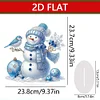 2D flacher Schneemann Druck DIY Desktop Diamond Art Kits für Home Office Desktop Dekor
