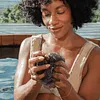 🔥Vente &agrave; chaud ✨&Eacute;ponge Africaine Exfoliante（au citron curcuma et &agrave; l'acide kojique savon brighetning ）