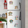 6Pcs Acrylic Summer Beach Turtle DIY Diamond Art Refrigerator Magnets Sticker