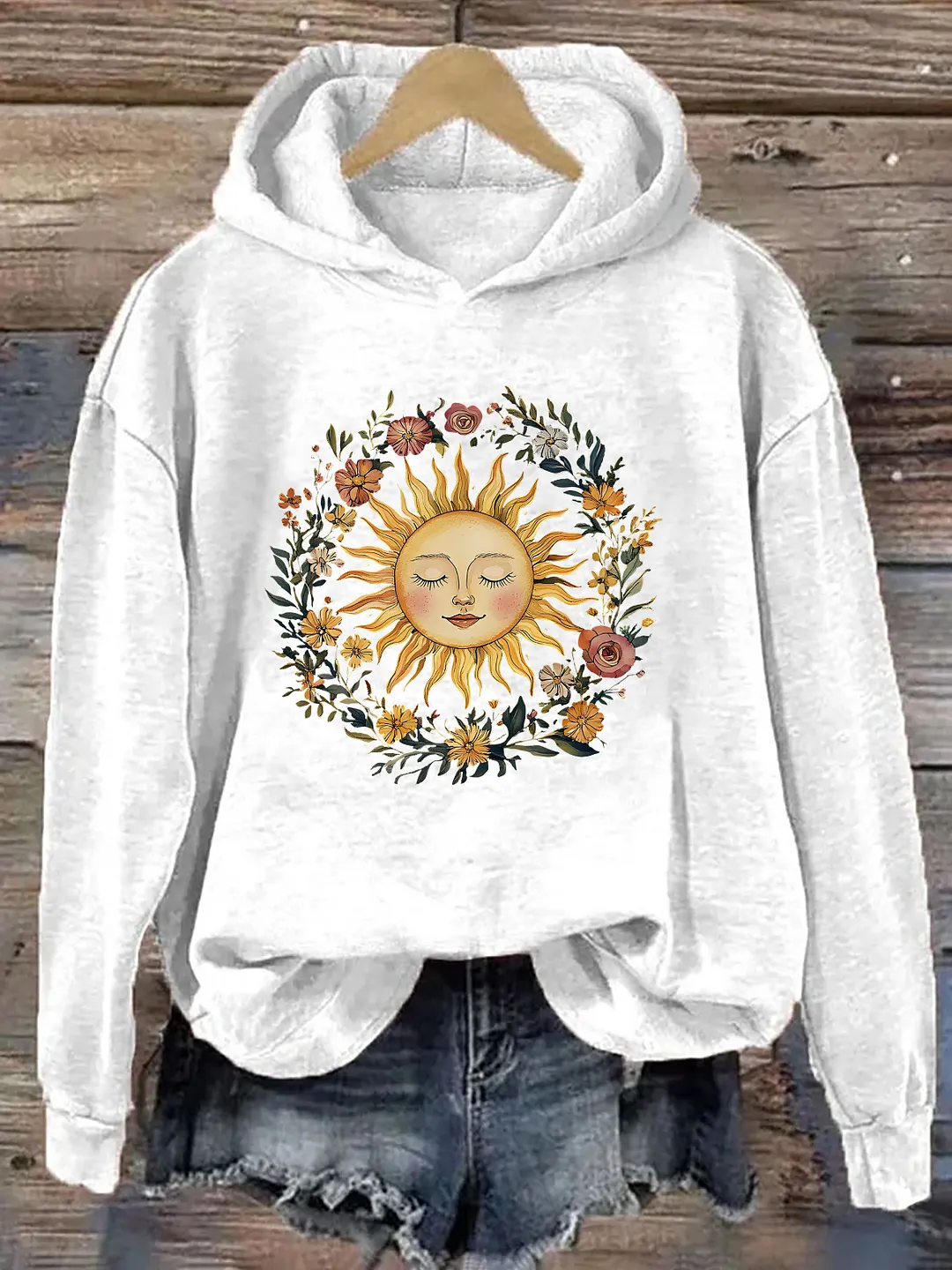 Boho Spiritual Sun Hoodie