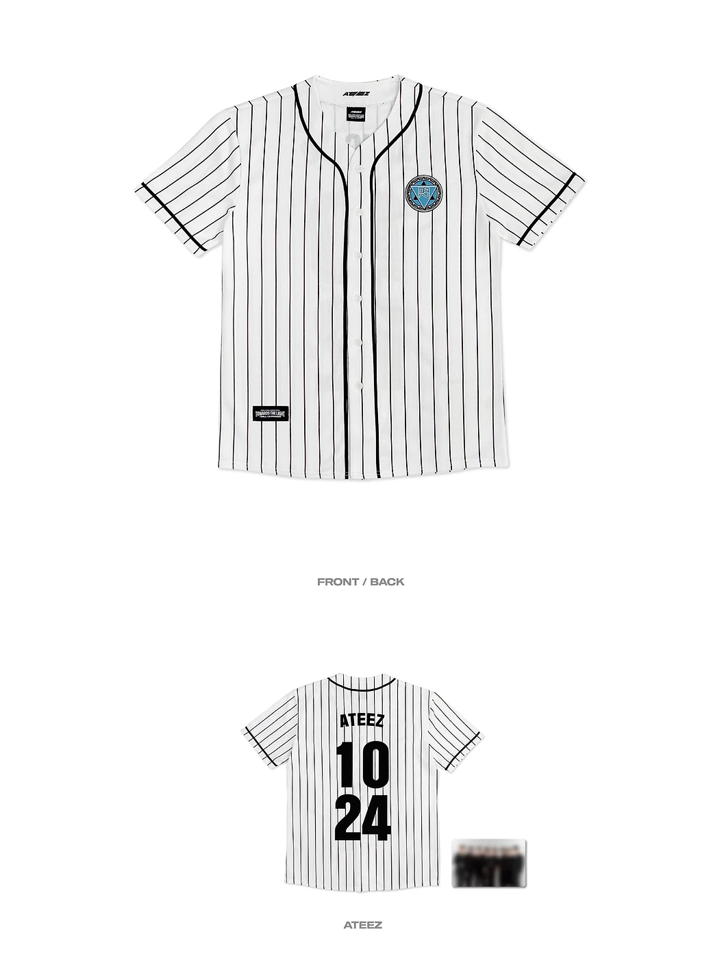 2024 Ateez World Tour Baseball Jersey (Cards Not Included) 