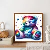 Diamond Painting-DIY Full Round Drill Rainbow Bear