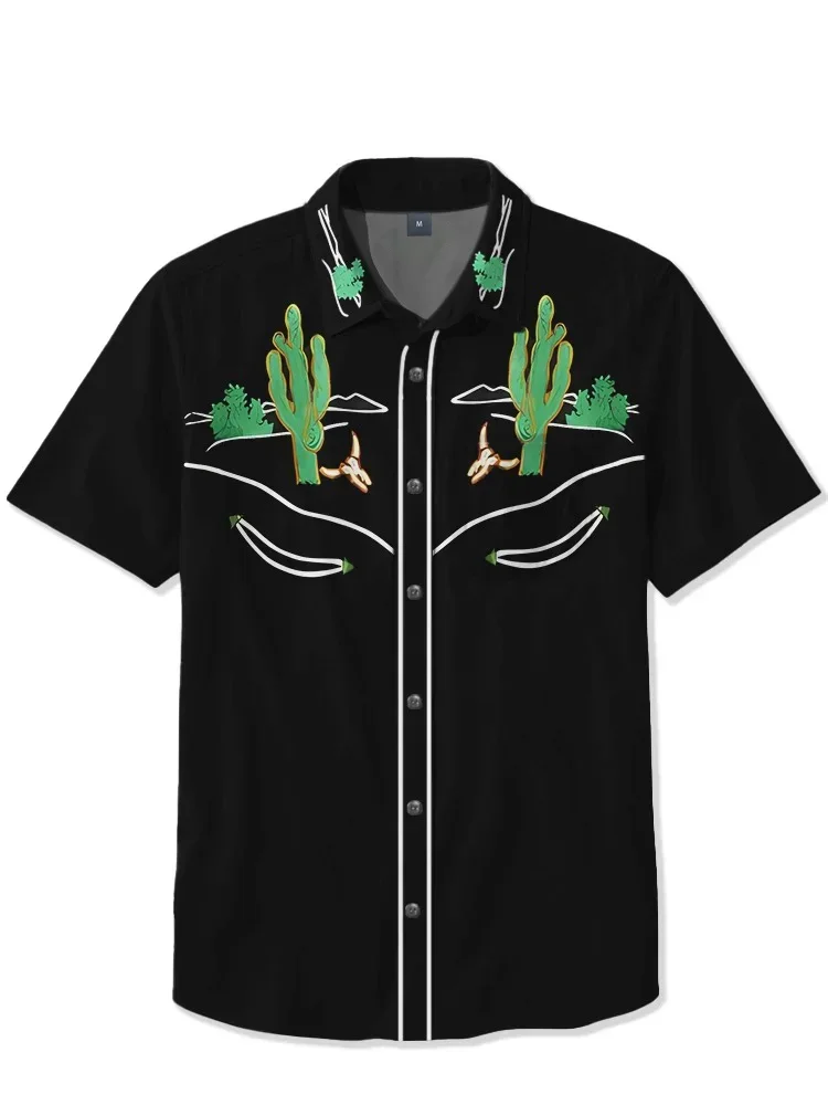 Suitmens 100% Cotton  - Be a Cowboy Cactus  Shirt