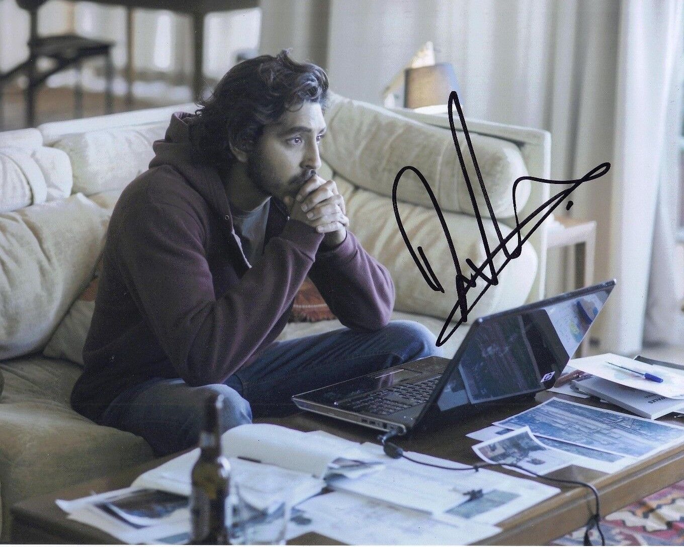 Dev Patel Signed 10X8 Photo Poster painting Lion Genuine Signature AFTAL COA (5652)