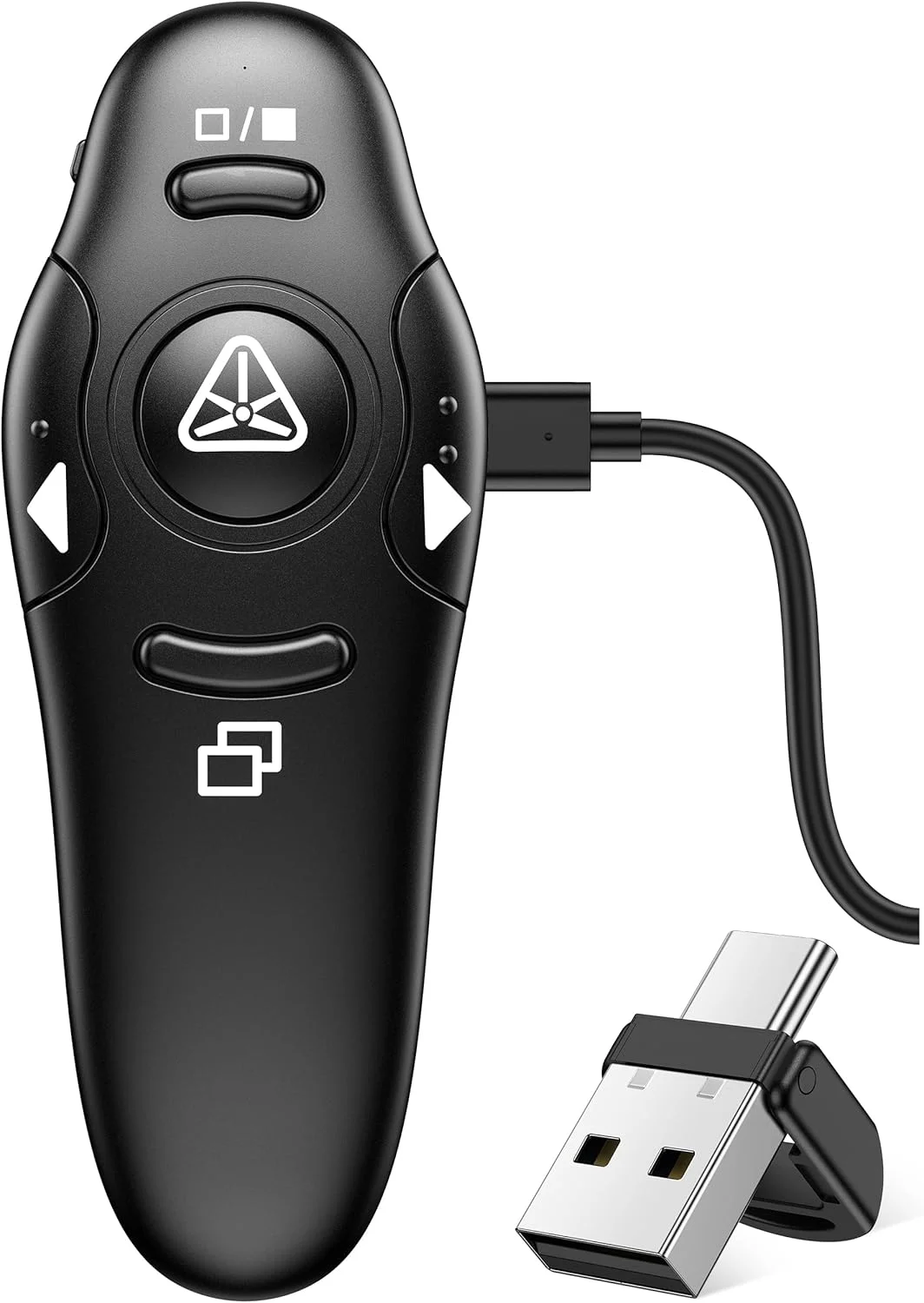 Presentation Remote Clicker, Wireless Presenter for PowerPoint Presentation Remote, RF 2.4GHz USB for Mac, Keynote, Computer, Laptop(UPC/EAN:701473805955)