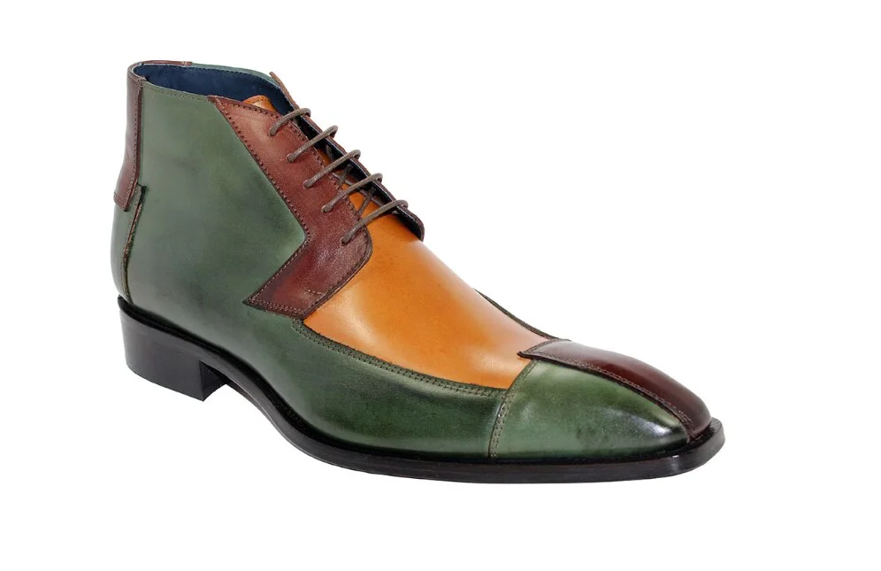 Men PU Leather Shoes Low Heel Casual Shoes Dress Shoes Brogue Shoes Spring Ankle Boots Vintage Classic Male Casual AB627