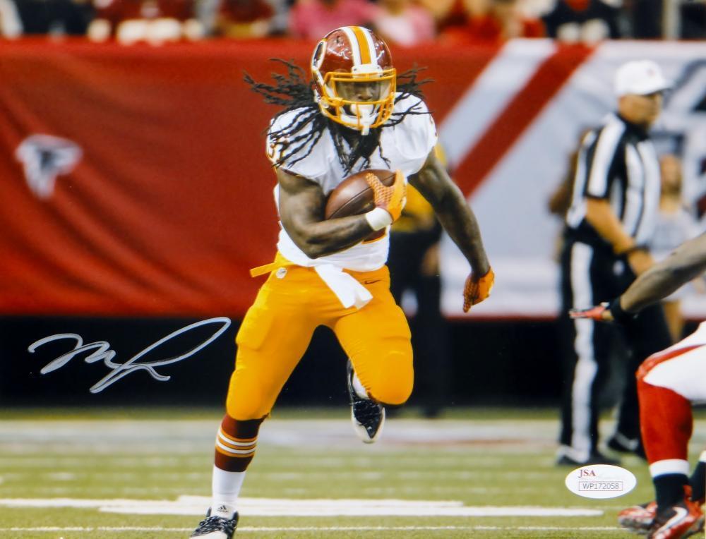 Matt Jones Autographed Washington Redskins 8x10 Running Photo Poster painting-JSA Witnessed Auth