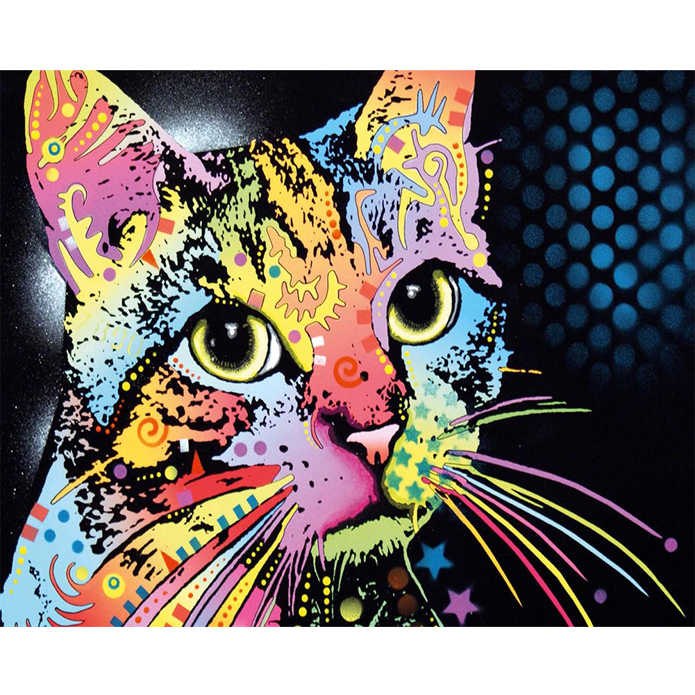 

40*30CM - Square Drill Diamond Painting - Cat, 501 Original