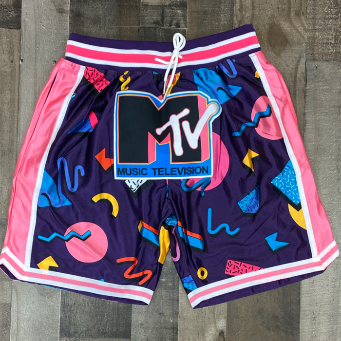 Personalized printed loose track shorts