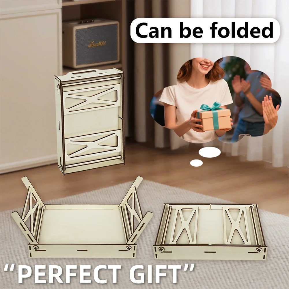 5D DIY Flower-Bird Diamond Painting Serving Tray with Handle for Coffee Table