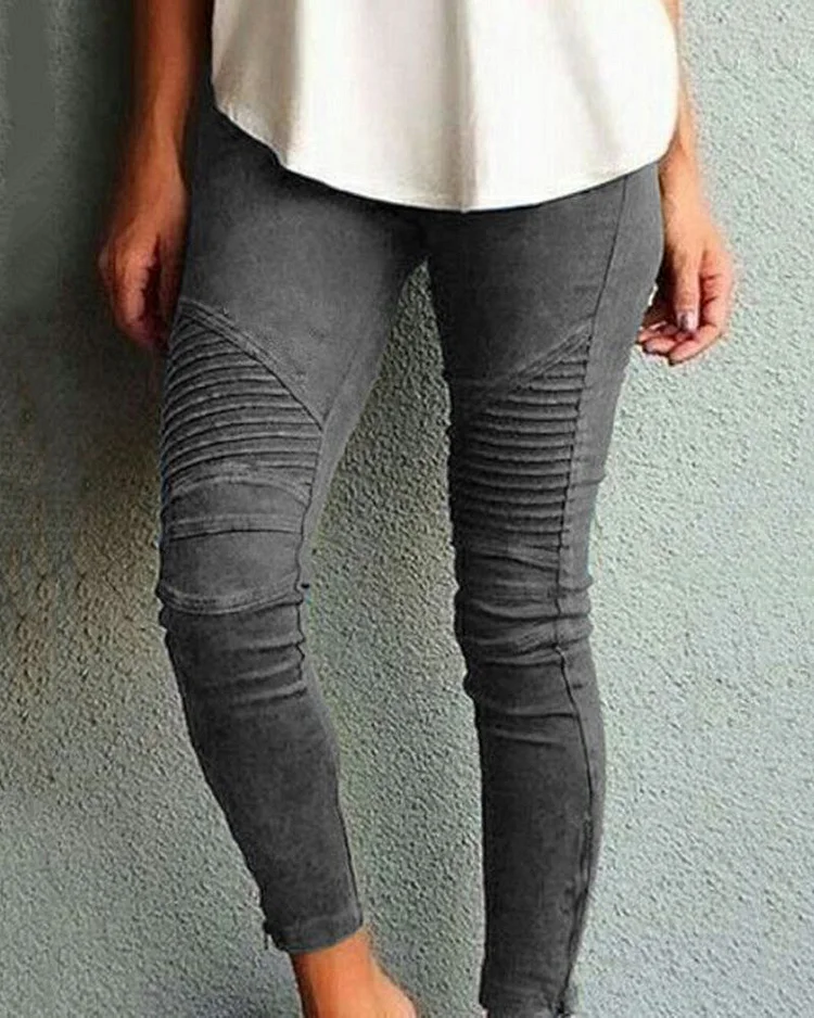 Fashion Casual Slim Tight Elastic Pants