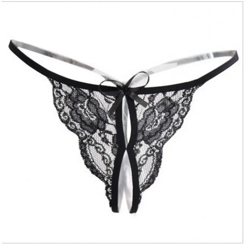 Churchf Sex Lingerie Lady Seduction Sexy Lace Lady Sex Lace Panties Butterfly Festival Open Adult T-Pants