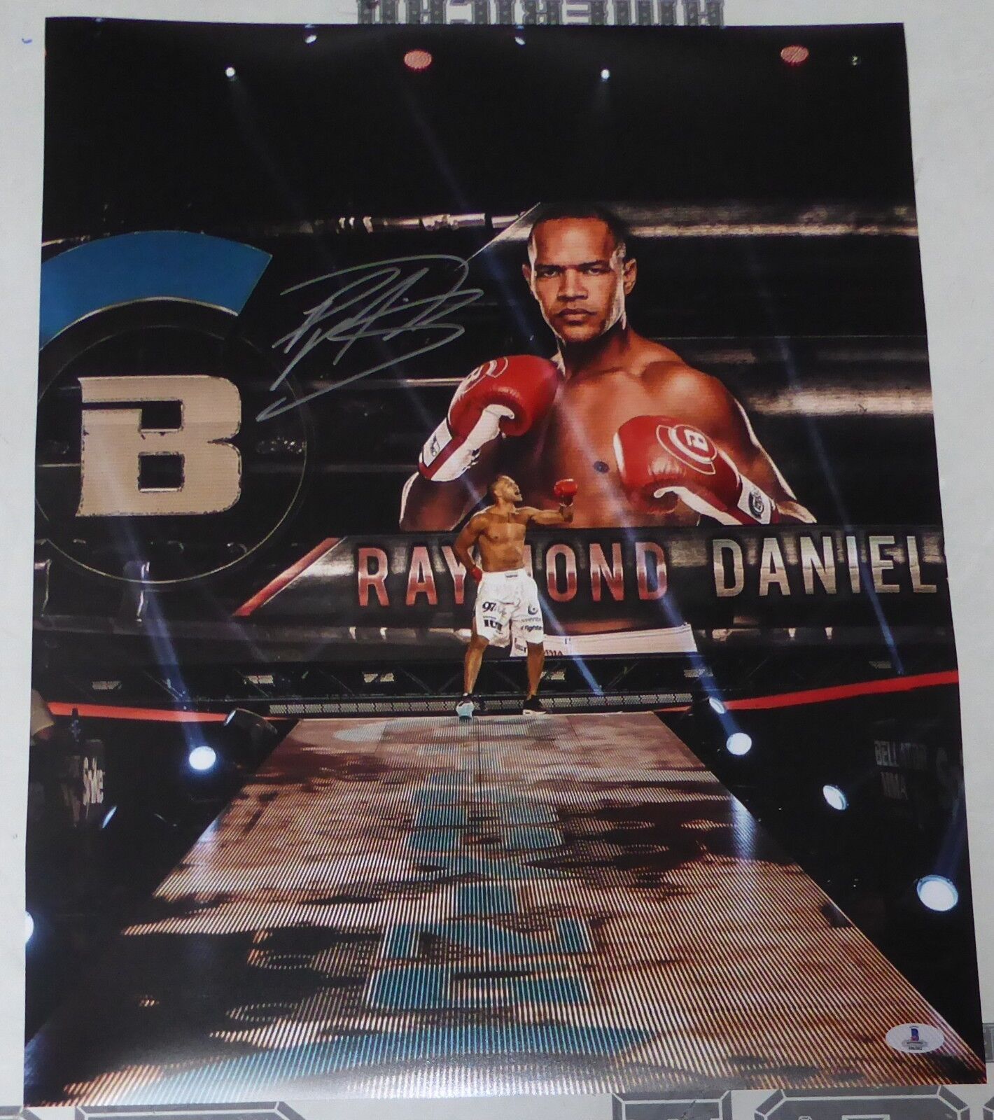 Raymond Daniels Signed 16x20 Photo Poster painting BAS Beckett COA Bellator Dynamite Kickboxing