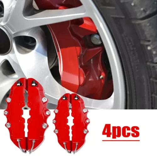 Dronehint 4x Red 3D Style Front+Rear Car Disc Brake Caliper Cover Parts Brake Accessories (For: Acura) Parts
