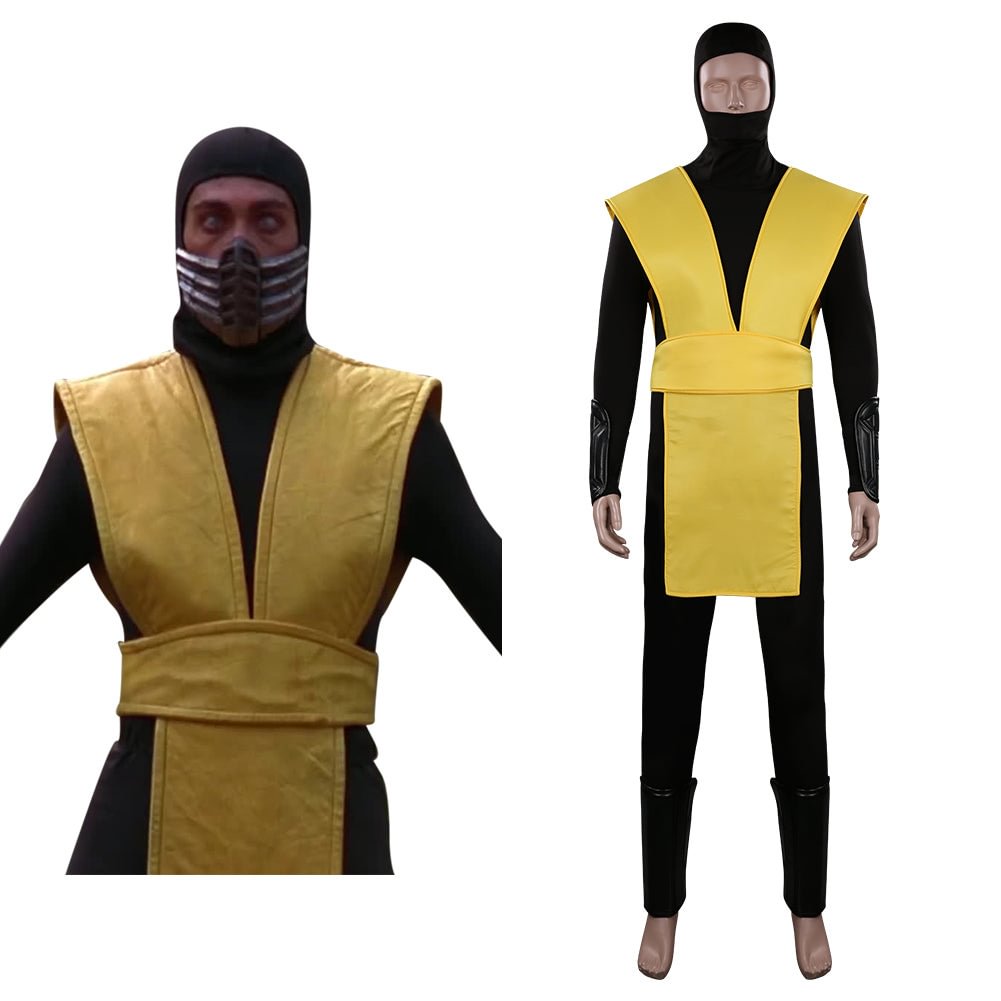 Mortal Kombat Scorpion Cosplay Kostüme Outfits Halloween Karneval Anzug