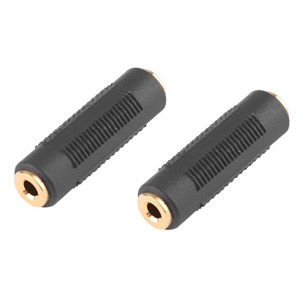 

2pcs 3.5mm Jack Female to Female Audio Coupler Adapter Converter Connector, 501 Original
