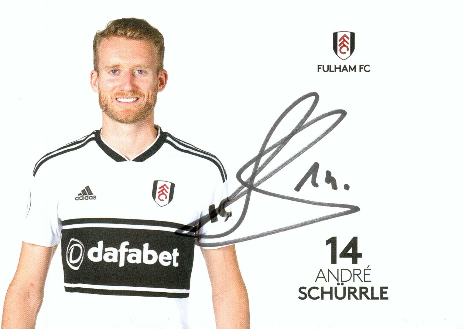 Andre Schurrle Signed 6x4 Photo Poster painting Card Fulham Borussia Dortmund Autograph + COA