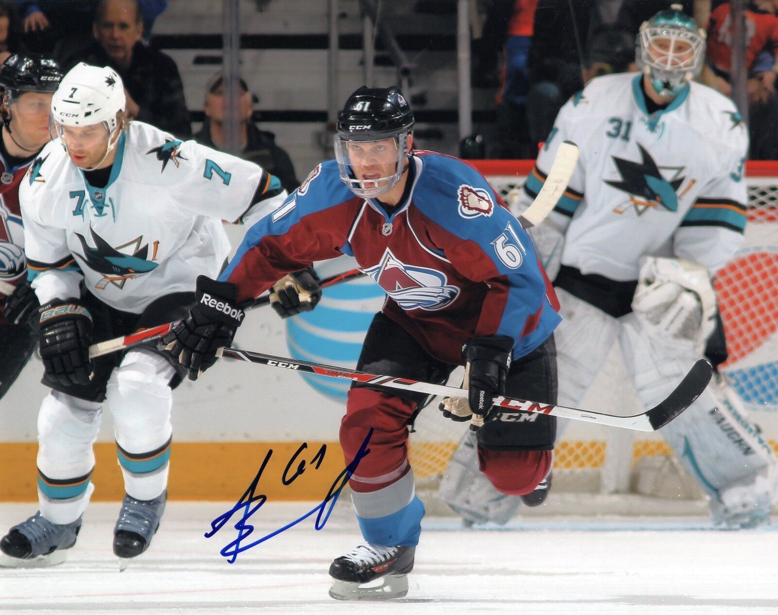 Andre Benoit signed 8x10 Photo Poster painting w/COA Colorado Avalanche Hockey #1