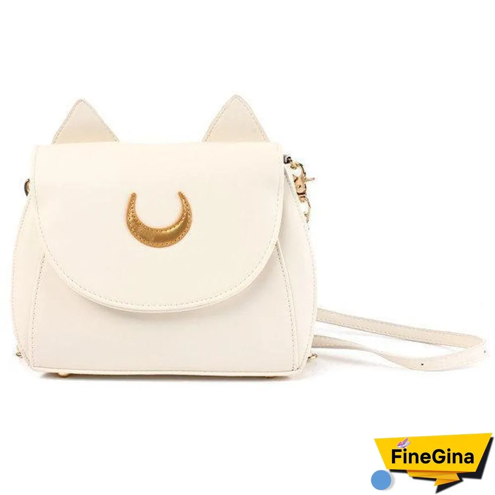 Sweet Moon Print Ear Pattern Design Crossbody Bag Cute Bag