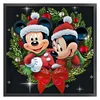 Christmas Mickey Minnie-11CT Stamped Cross Stitch 40*40cm/15.75*15.75in