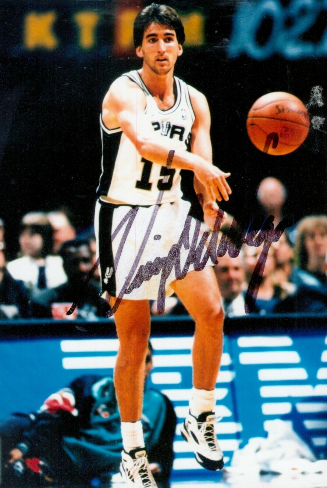 Vinny Del Negro Signed 6x4 Photo Poster painting NBA San Antonio Spurs Basketball Autograph +COA