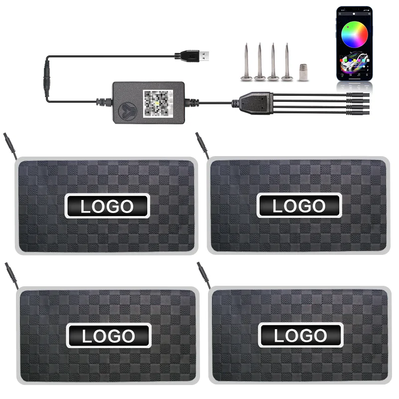 Car Modification LED Colorful Floor Mat