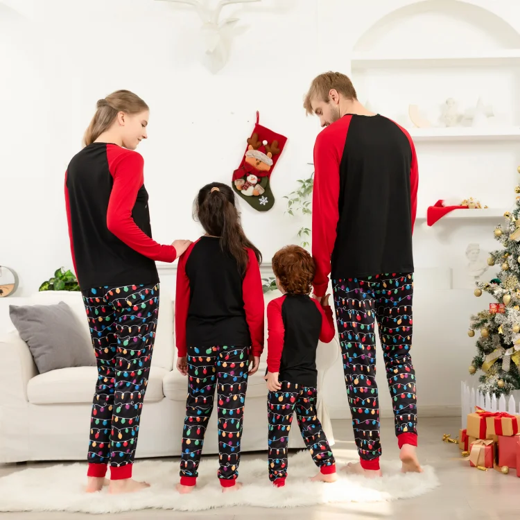 Christmas light family online pajamas