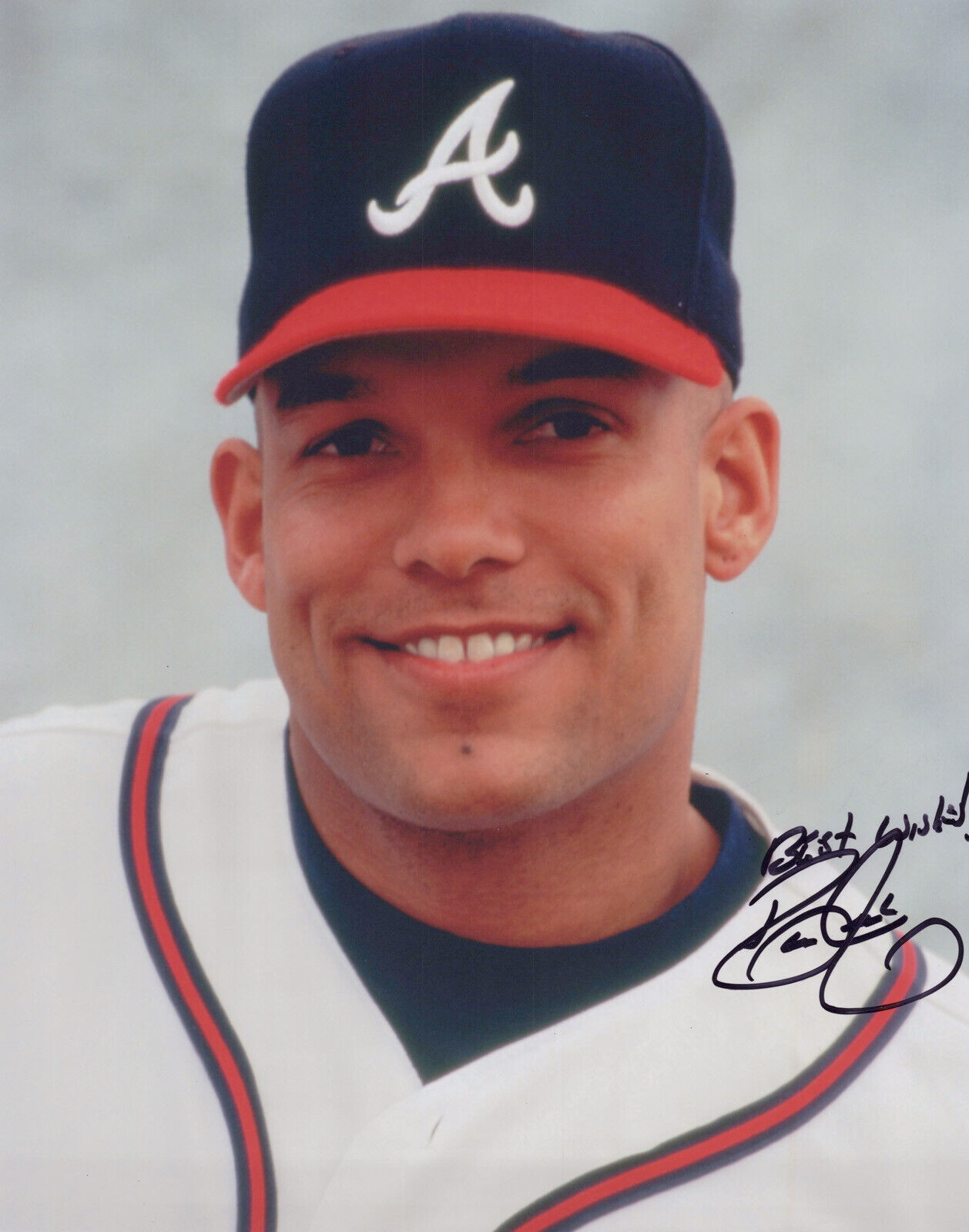 DAVID JUSTICE signed Autographed ATLANTA BRAVES