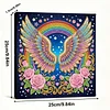 (25x25cm)DIY Rainbow Wing Framed Handmade Pearl Painting Art Craft Kit Living Home Decor
