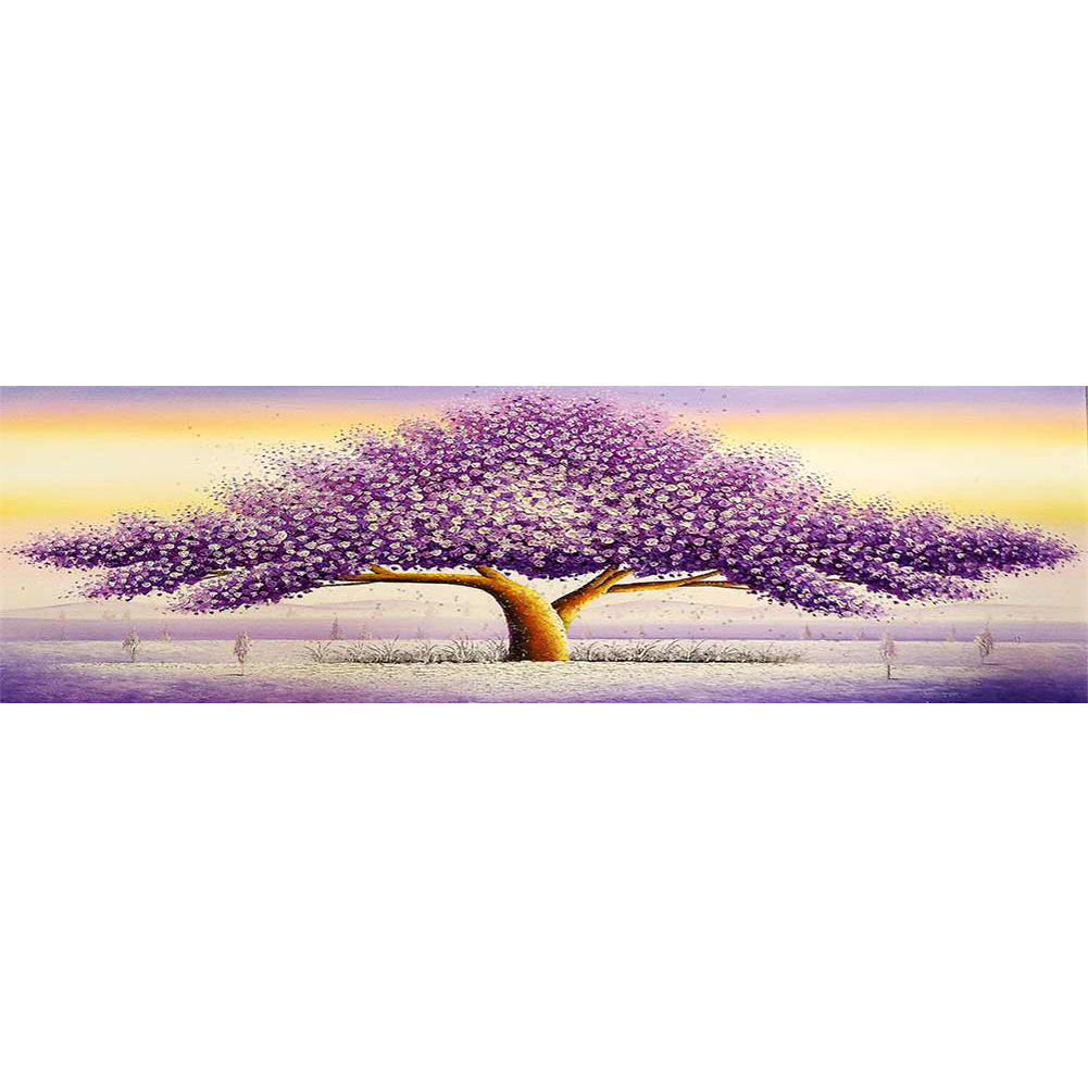 

Purple Tree - Round Drill Diamond Painting - 100*30CM (Big Size), 501 Original