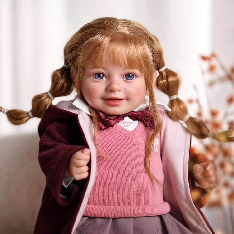 Babeside Smiling Reborn Baby Doreen 20''  Toddler Freckled Girl Building Lovely Memories