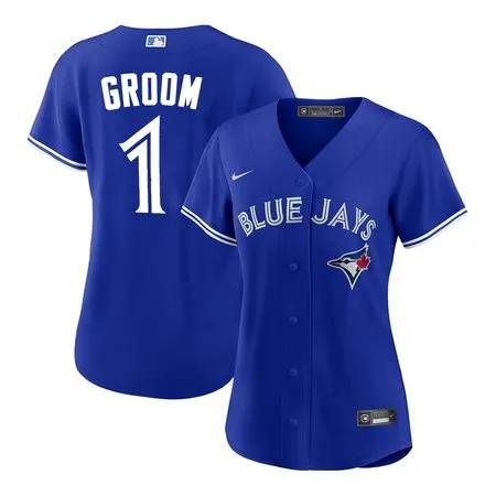 Women's Toronto Blue Jays  #1 Groom Royal Home Replica Jersey