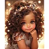 Curly Girl - 11CT Stamped Cross Stitch - 40*50cm - Character