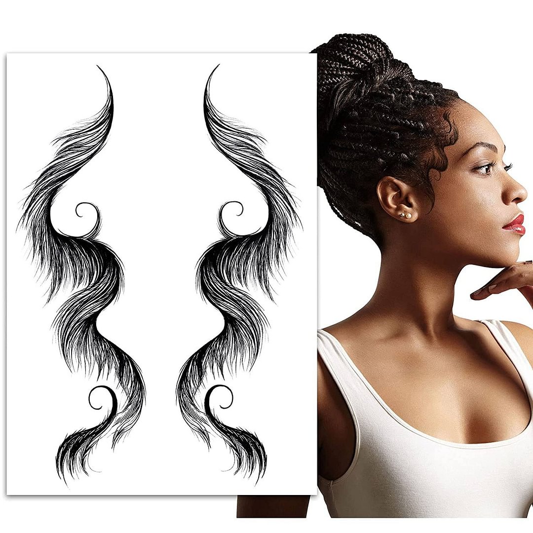 Baby Hair Edge Tattoo Stickers | 6 Sheets