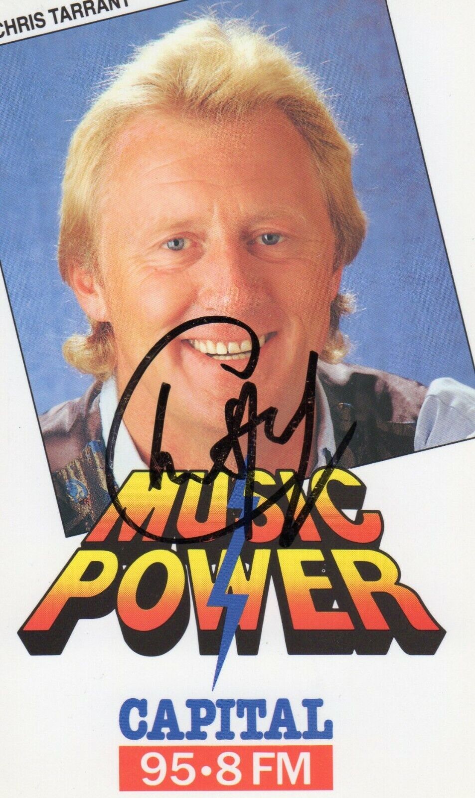 CHRIS TARRANT AUTOGRAPH, RADIO PRESENTER, TV