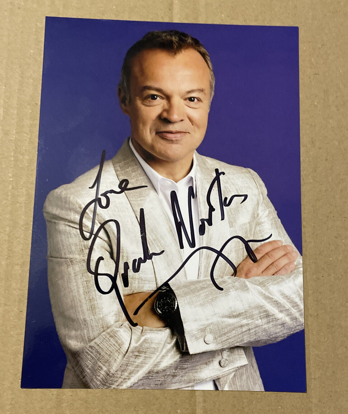 GRAHAM NORTON Autograph HAND Signed Promo Picture 7x5 TV Eurovision Host Comedy