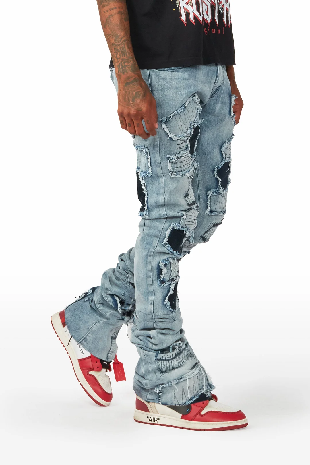 Camden Blue Super Stacked Flare Jean