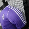 Joyfball 2025/2026 Player Version Real Madrid Icon Jersey Purple（The player version jersey is a bit tight, please pay attention to the size selection）