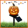 Solar Powered Pumpkin Halloween Stake Light Outdoor Waterproof LED Lamp