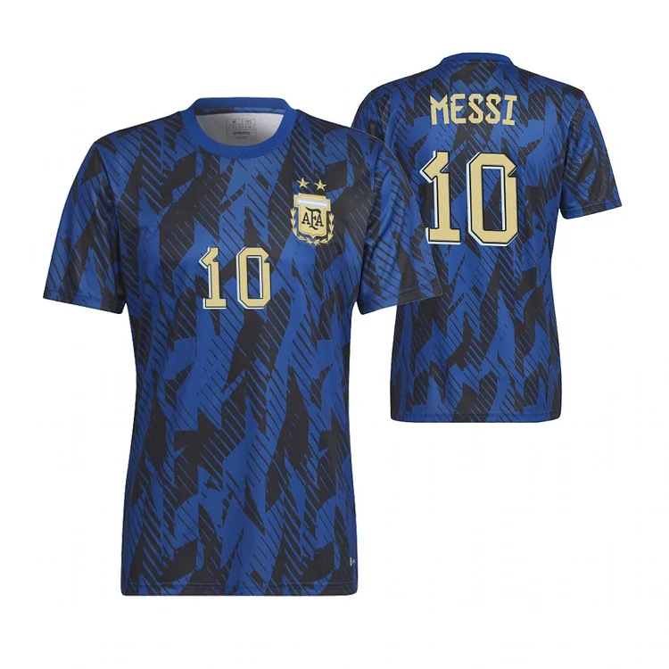 Argentinien Lionel Messi 10 Pre-Match Trikot WM 2022