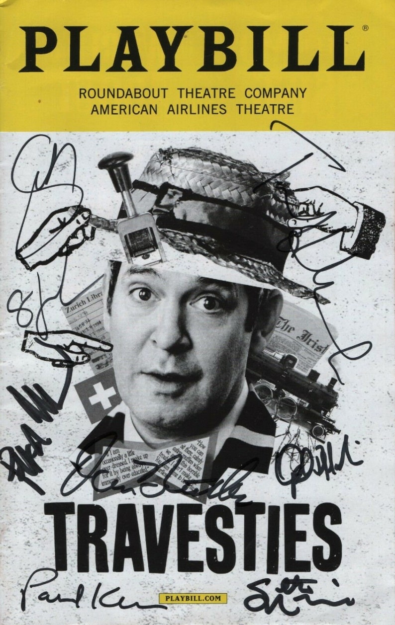 Travesties signed autographed cast playbill