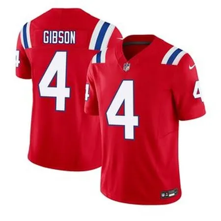Youth New England Patriots #4 Antonio Gibson  Red F.U.S.E. Vapor Limited Jersey