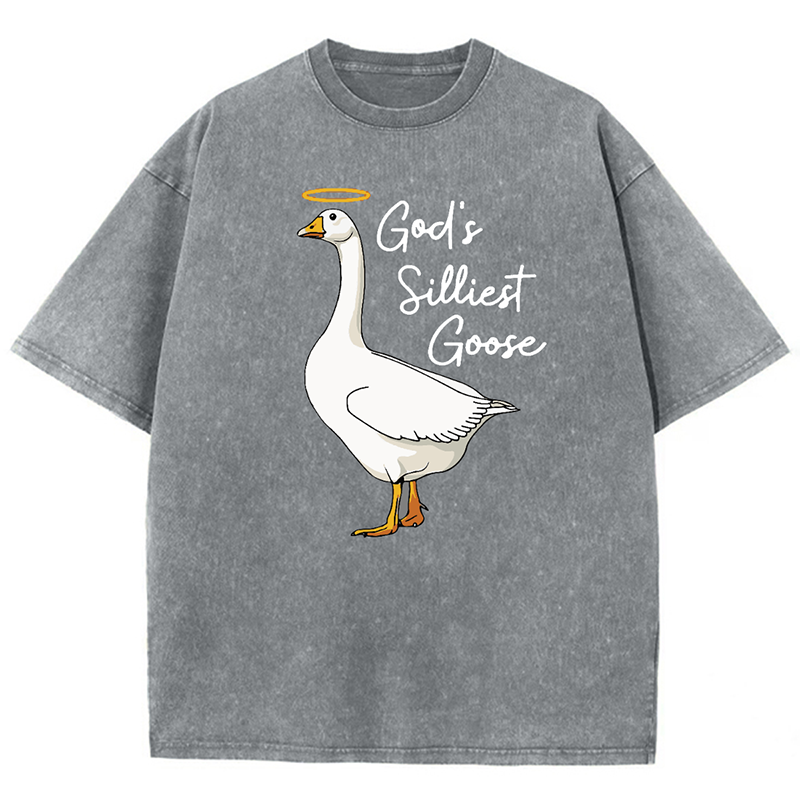 Sopula God's Silliest Goose Unisex Washed T-Shirt - SOPULA
