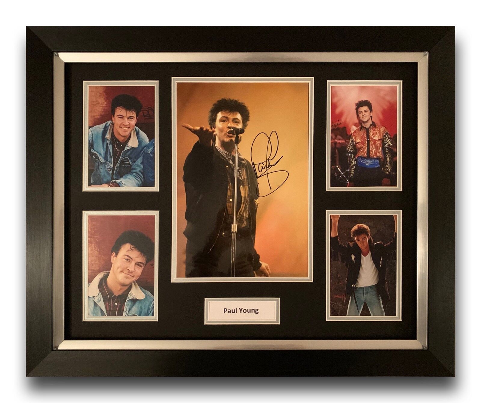 PAUL YOUNG HAND SIGNED FRAMED Photo Poster painting DISPLAY MUSIC MEMORABILIA.