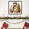 (40*40cm)Christmas Snowman - Full Round Drill Diamond Painting